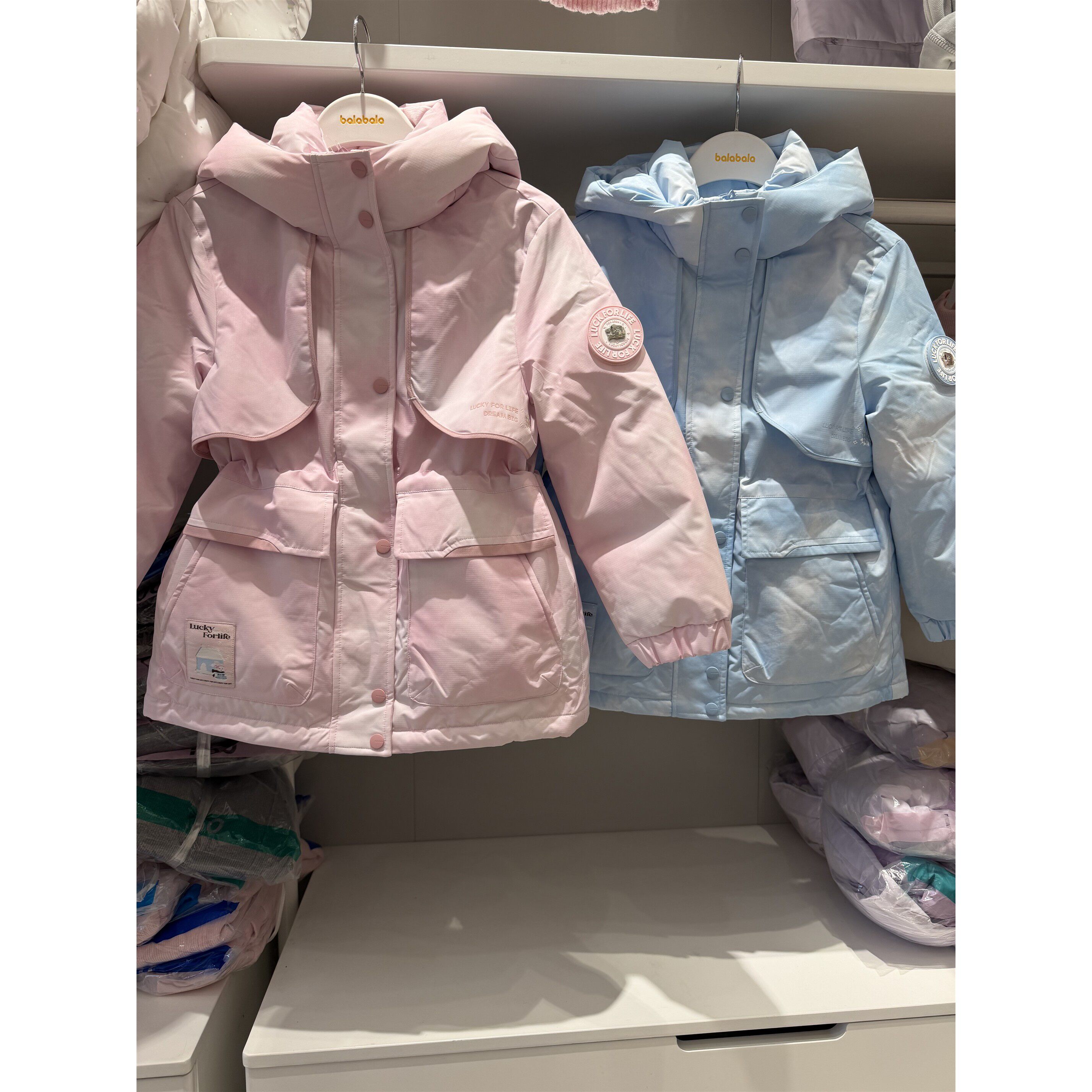 巴拉巴拉女中大童中长款羽绒服2026冬季新款加厚保暖202426107026