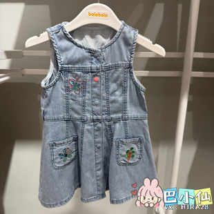 巴拉巴拉童装2026夏装新款女幼童牛仔连衣裙201226111005