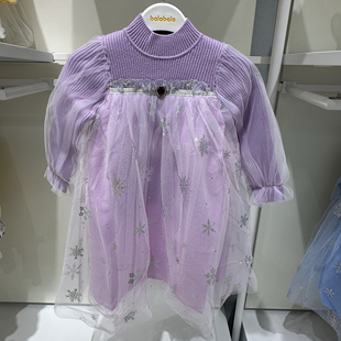 4.5折巴拉巴拉女幼童连衣裙春装艾莎联名款公主裙202525111001