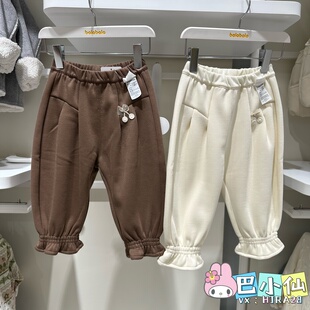 女小童加绒休闲长裤 冬季 201425108013 2025年新品 巴拉巴拉专柜正品