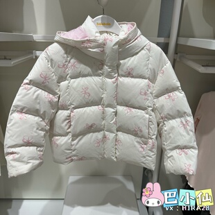 女童加厚连帽羽绒服202425107004 冬季 巴拉巴拉专柜正品 2025年新品