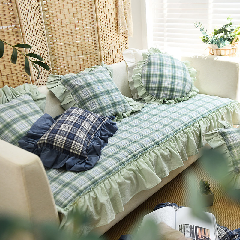 蔓越家 法式ins田园复古全棉沙发套罩四季沙发垫防滑坐垫沙发盖布,居家布艺,沙发垫,淘宝优惠券,粉丝福利购,淘宝优惠卷