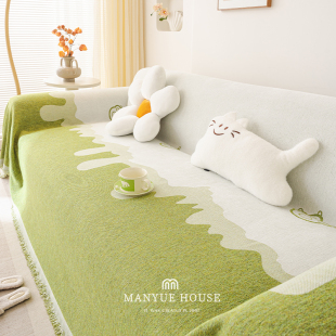 M.life 防猫抓垫子 雪尼尔沙发垫北欧ins客厅沙发套罩巾全包一片式