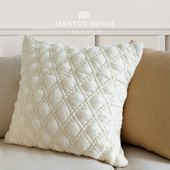 M.life ins奶油风客厅沙发抱枕靠垫卧室靠垫抱枕套腰枕 珍珠少女