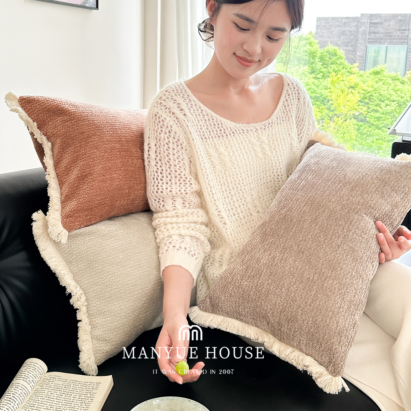 蔓越家卧室床头靠垫腰靠背抱枕