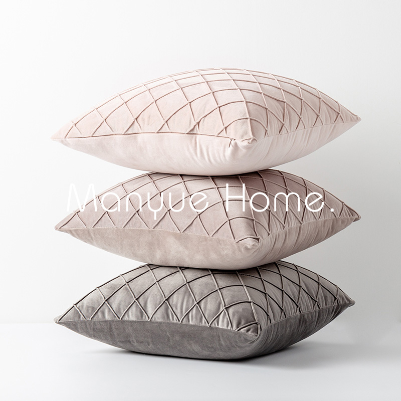 蔓越北欧ins天鹅绒客厅酒店抱枕