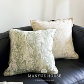 客厅沙发抱枕靠垫卧室床头靠垫腰枕抱枕含芯 法式 M.life 山谷铃兰