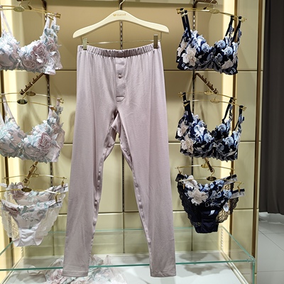 华歌尔25新款WV68G5含桑蚕丝V领中厚保暖衣打底男699可配WV88G5