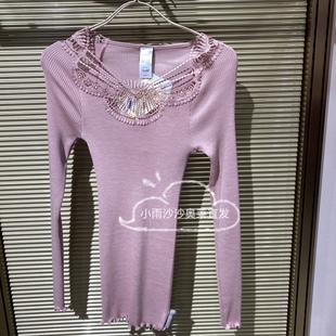 OS6452爱慕高端进口意大利OSCALITO绵羊毛加桑蚕丝螺纹打底衫 2680