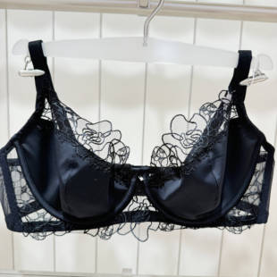 CC13AAF1兰卡文LA 4文胸勾线花边1280 CLOVER超薄杯蕾丝边女士3