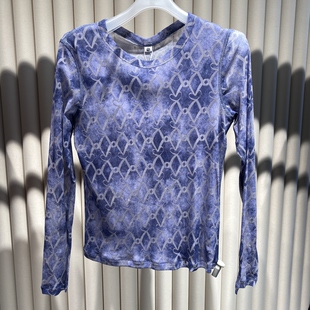 CA722113爱慕chuang25秋以爱之名打底游牧网眼印花长袖上衣499