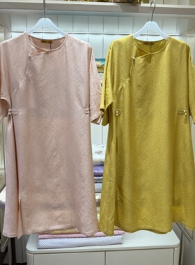 专柜正品 皇锦 HJ51062 花罗 斜襟连衣裙-相见欢 吊牌6380