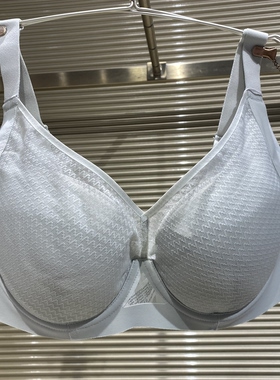 爱慕内衣女士网纱光面薄杯无痕舒适有钢圈全包显小文胸AM12C842