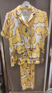 长裤 爱慕进口绵绸家居服套装 CHAT系列短袖 LENE706C女士睡衣裤