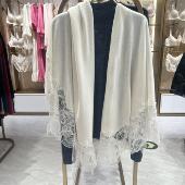 LC72WD4爱慕高端兰卡文星絮系列羊毛蕾丝披肩大围巾保暖冬季 新款