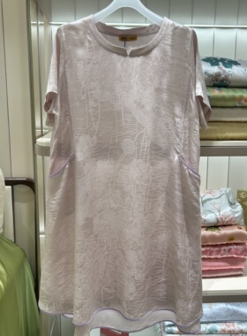 HJ21537爱慕高端皇锦春夏家居服含真丝桑蚕丝短袖睡裙2680