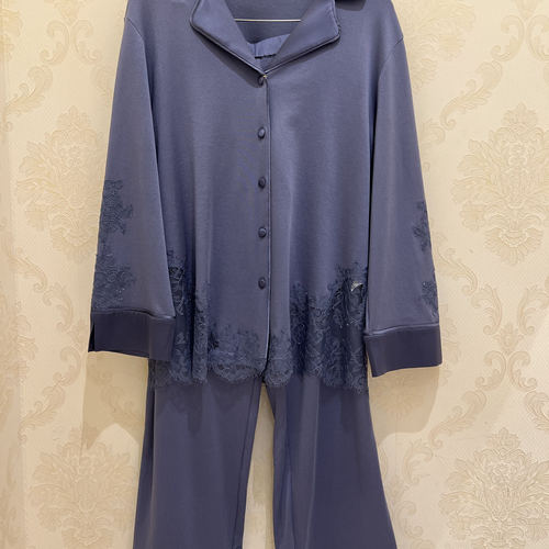 Salute莎露特 LD3313 女式桑蚕丝长袖分身睡衣家居服套装3480