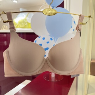 华歌尔 WB1603 薄款纯色圆润聚拢肩带可拆卸光面文胸女内衣459