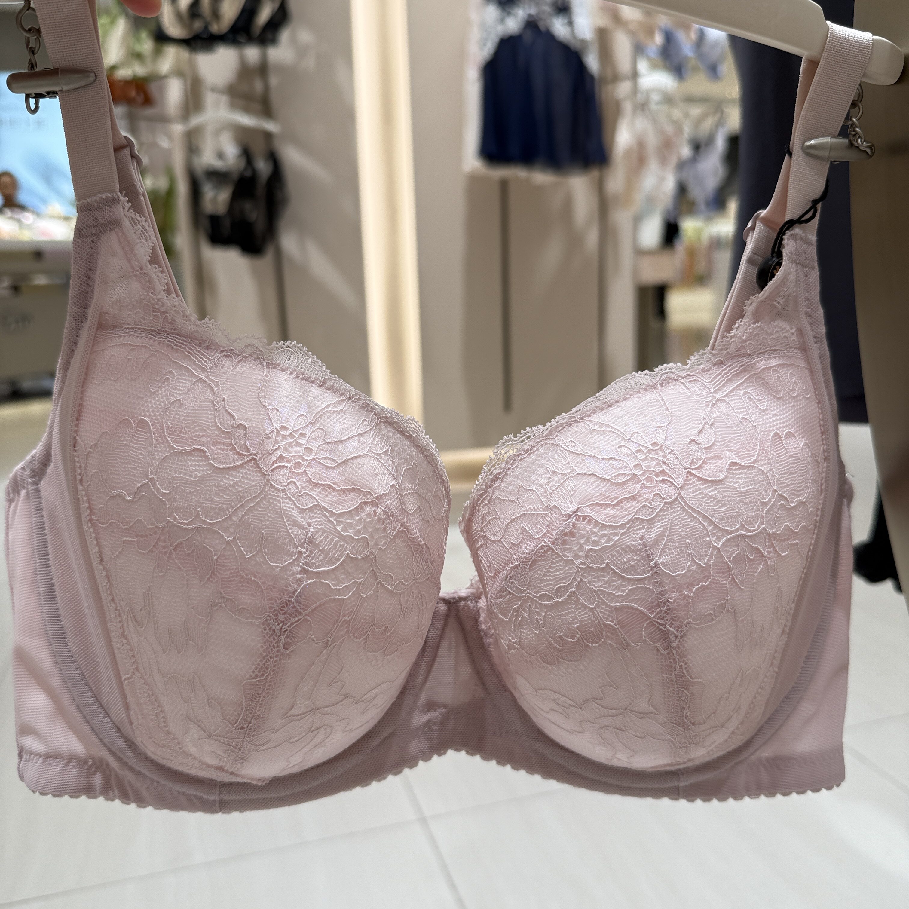 华歌尔 WB8612 薄款大胸显小侧收副乳大杯女超大码文胸8617替代