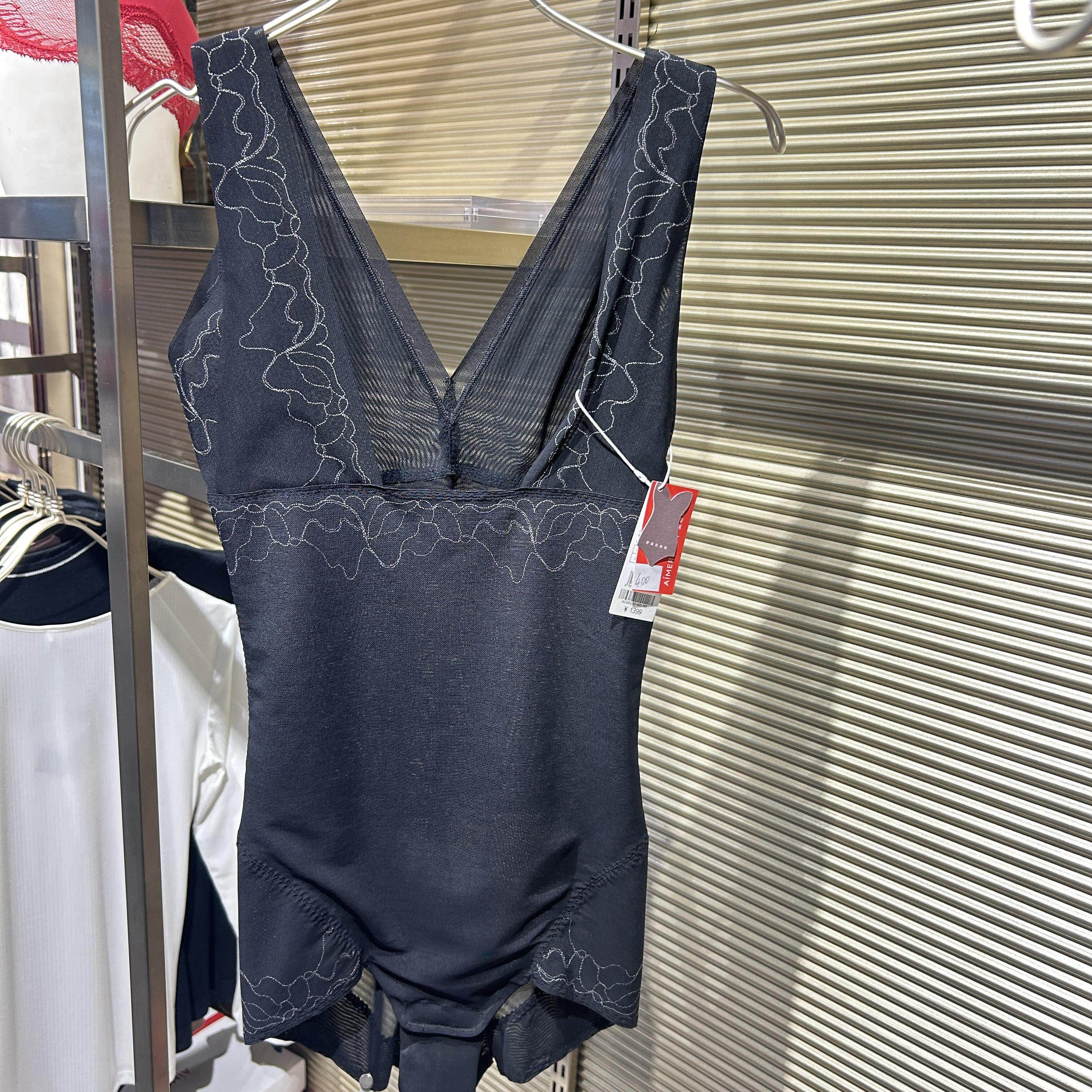 爱慕慕澜美体正品连体平角塑身衣AD350282透气女夏季束身薄款弹力