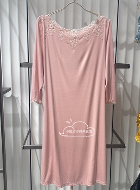 LC44SC1高端兰卡文La Clover高莫柔软舒适女式睡裙吊牌3300