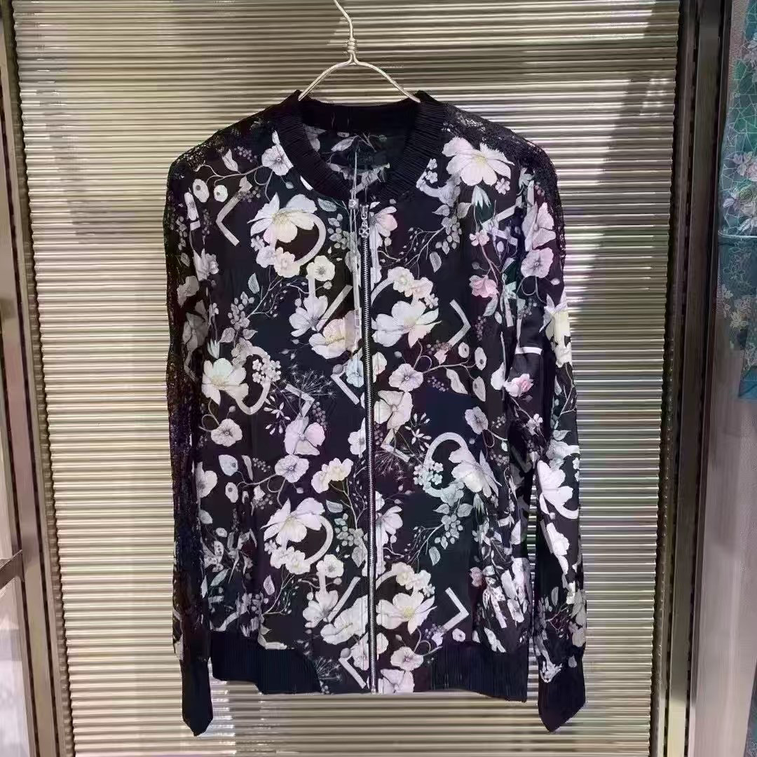 爱慕女士百搭印花长袖夹克外套