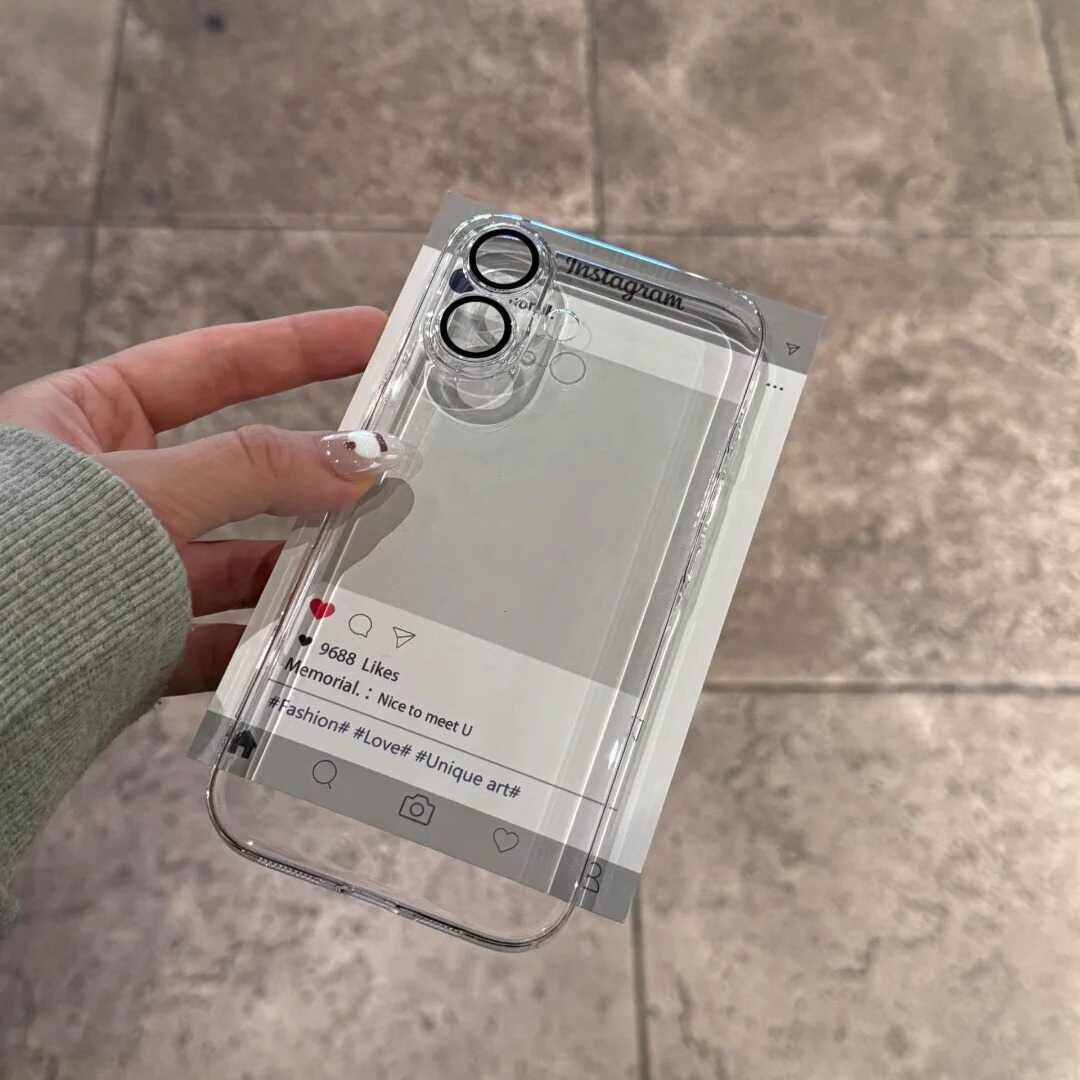 【裸机机手感不发黄】苹果16promax超薄适用iPhone15pro手机壳镜头膜13透明14高级简约12全包防摔PC硬保护套