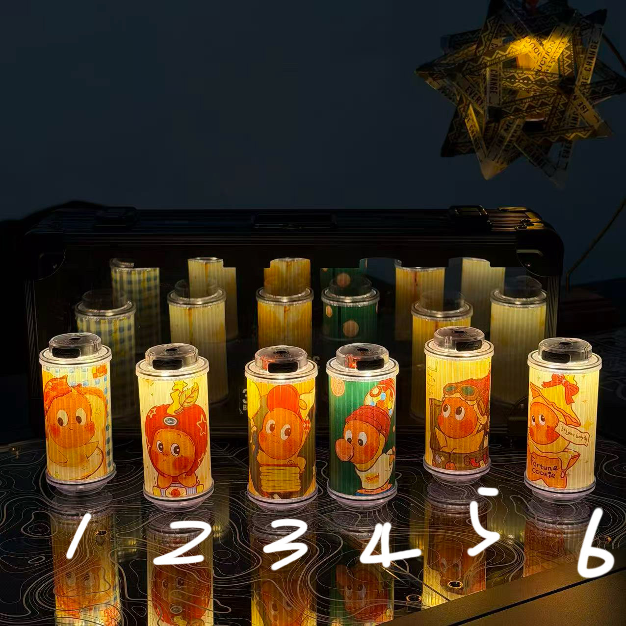 户外露营38灯贴纸38explore灯星星人新配色(高品质不留胶)