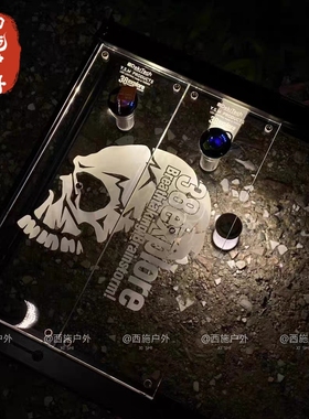 户外露营igt发光单元板GZ灯架透明亚克力38灯架便携轻量化0.5单元