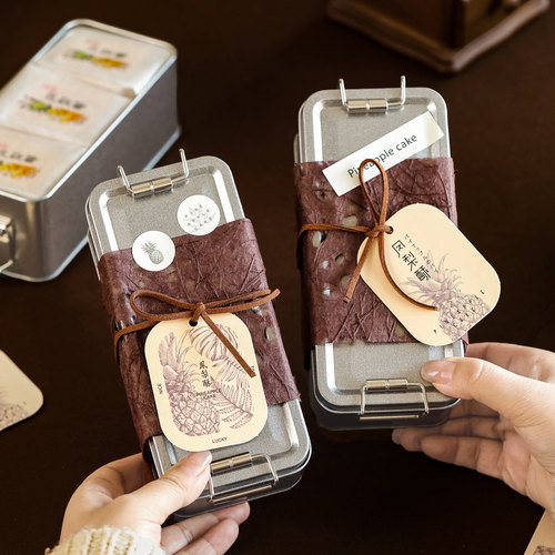 手工凤梨酥复古搭扣铁盒伴手礼