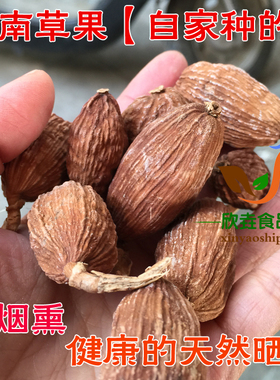 云南2024干草果香料调料野生种植阳光晒干非烟熏大果500克