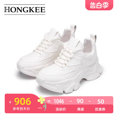 Hongkee/红科厚底休闲鞋HB23X100