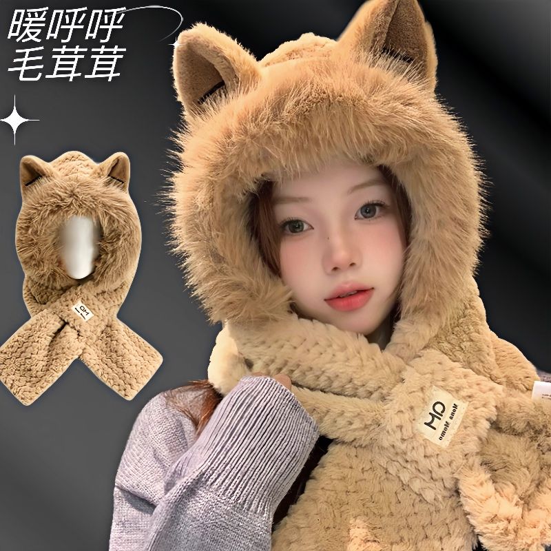 可爱会动的兔子耳朵帽子气囊学生帽子