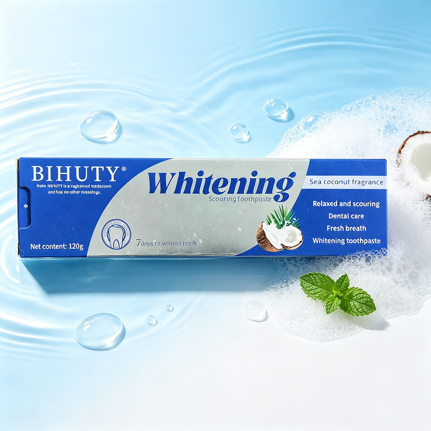 BIHUTY美国进口牙膏去渍净白