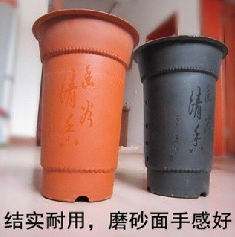 黑色仿紫砂塑料花盆磨砂面兰花专用复古花瓶摆件结实耐用客厅插花|msdalam kategori Aksesori rumah, pasu/bunga/bunga tiruan/perhiasan imitasi, bunga/pasu, flowerpot - dari Buy2taobao.com untuk memberikan perkhidmatan ejen Taobao profesional membeli