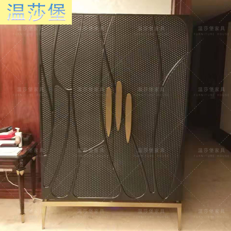 拉卡萨lacasa家具轻奢风格客厅装饰柜酒柜门厅鞋柜收纳柜多功能柜