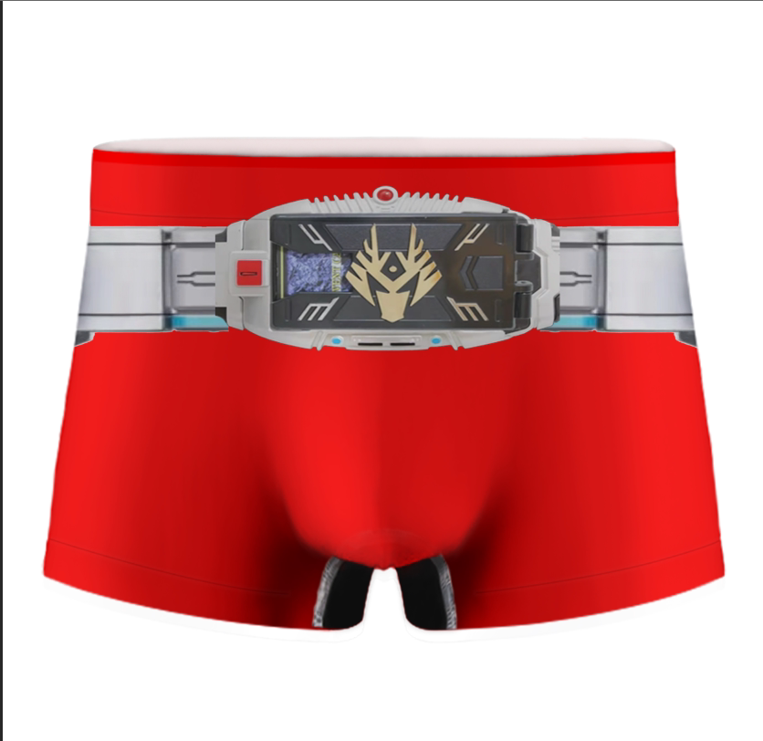 假面骑士555内裤diy定制无痕一片式中腰冰丝短裤动漫卡通图片设计