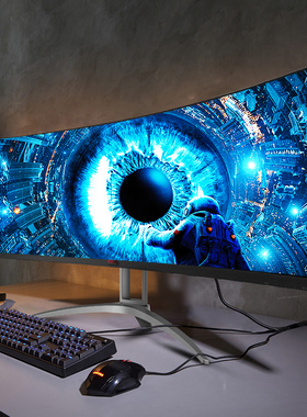 AOC爱攻5K带鱼屏49英寸165Hz曲面4K显示器AG493UCX2电脑AG493QCX