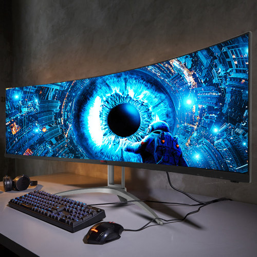 热销爆款!AOC49英寸5K高刷带鱼屏