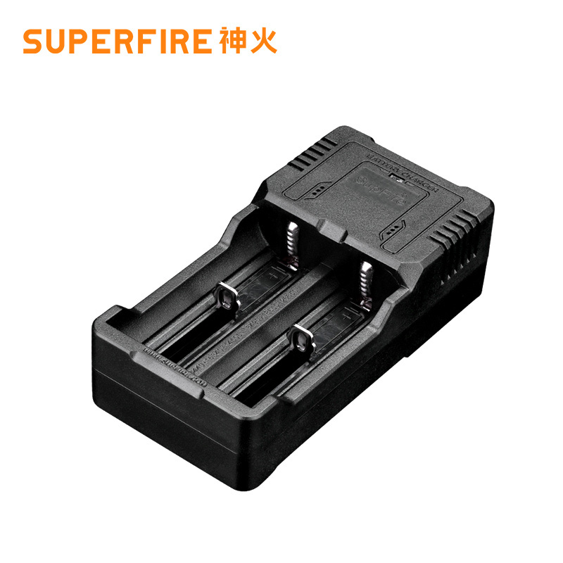 包邮Supfire神火18650 26650强光手电锂电池通用双槽充电器3.7V-封面