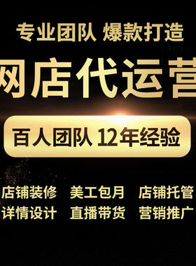 代营运淘宝天猫装修整店托管京东国际运营多多电商抖小店跨境武汉