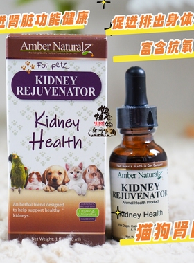 美国AMBER猫犬Kidney肾回春猫狗肾衰尿毒症肾石肾炎尿血护肾保健