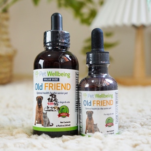 美国Petwellbeing老年猫狗草本护理OldFriend老朋友免疫