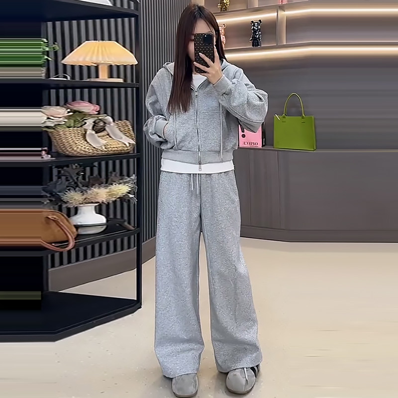 大码烫钻连帽卫衣外套休闲女裤背心套装胖mm2026春冬显瘦宽松女装,女装/女士精品,大码套装,淘宝优惠券,粉丝福利购,淘宝优惠卷