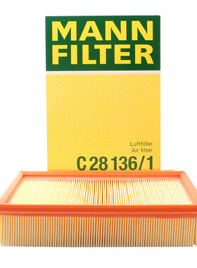 曼牌滤清器C28136/1空气格滤芯适用都市高尔夫老福克斯马自达3