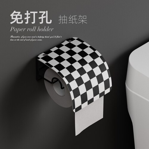 免打孔卫生间抽纸架厕所纸巾盒
