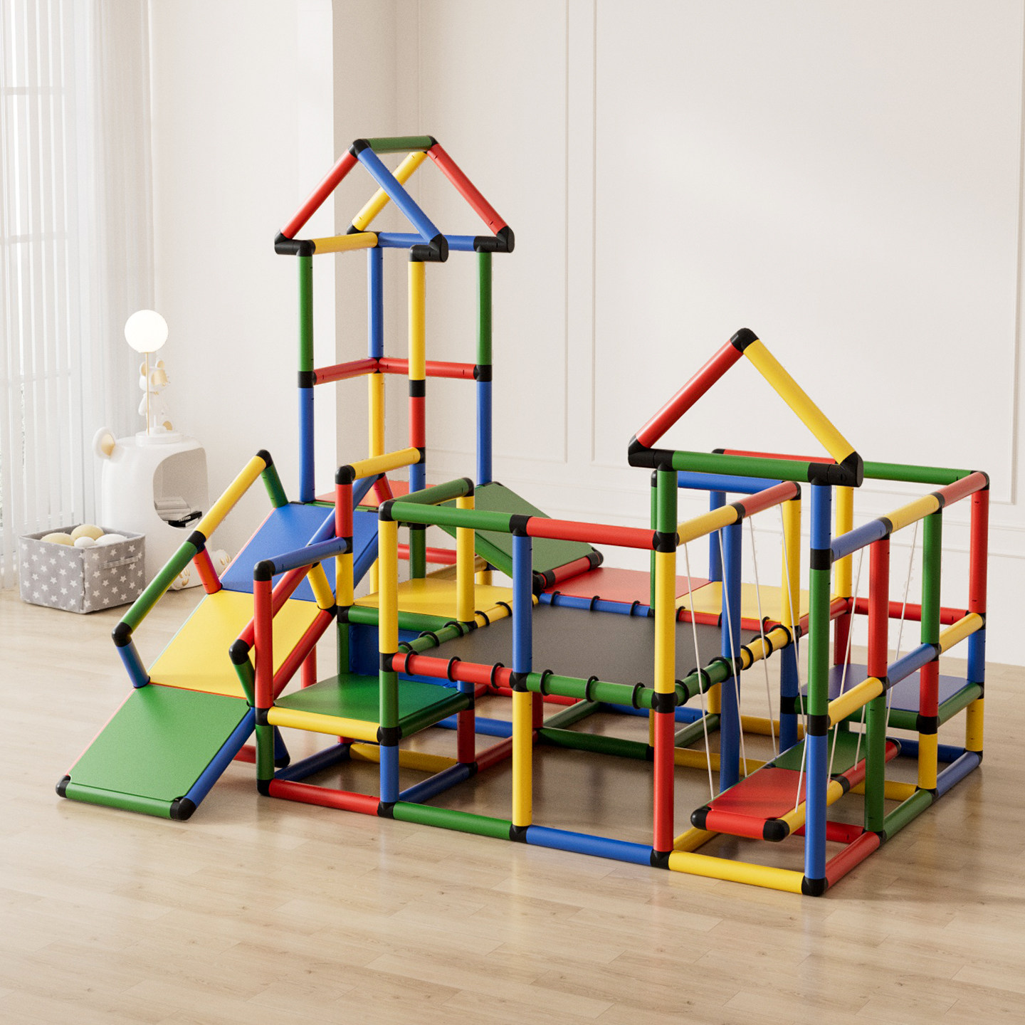 儿童滑滑梯球池蹦床吊桥组合室内外宝宝百变攀爬架感统训练游乐场,玩具/童车/益智/积木/模型,滑梯,淘宝优惠券,粉丝福利购,淘宝优惠卷