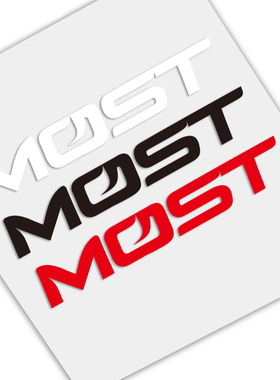 MOST贴纸水滴把立把横公路车贴反光防水定制pinarello sky车队