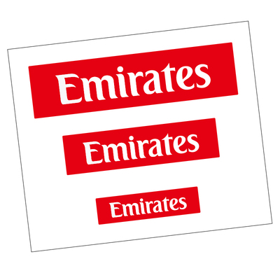 阿联酋航空车队贴纸环法公路车架单车车贴梅花定制team emirates