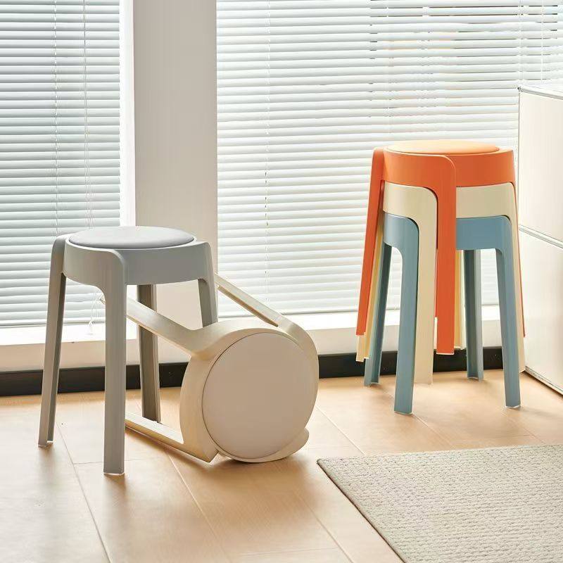加厚软包可叠摞塑料凳子风车凳家用客厅餐桌大凳面云朵坐感凳结实,住宅家具,风车凳,淘宝优惠券,粉丝福利购,淘宝优惠卷